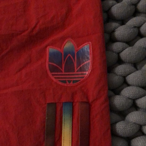 Red Adidas swish pants! Vintage style, never been worn, super cute and trendy! - Picture 8 of 14